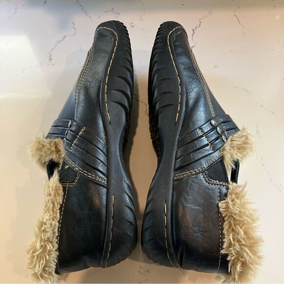 Jeep J41 Slip on Vegan Leather Fur Lined Shoes Like Shearling Women's size 9 - Picture 7 of 10